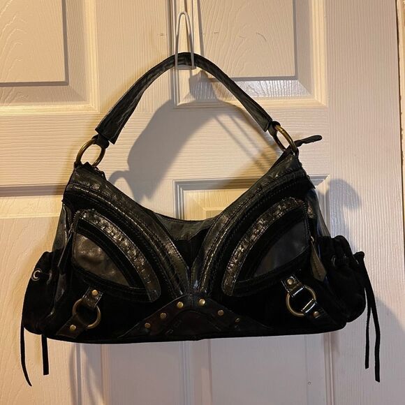 Steven by Steve Madden leather and suede boho shoulder   . - Picture 1 of 16